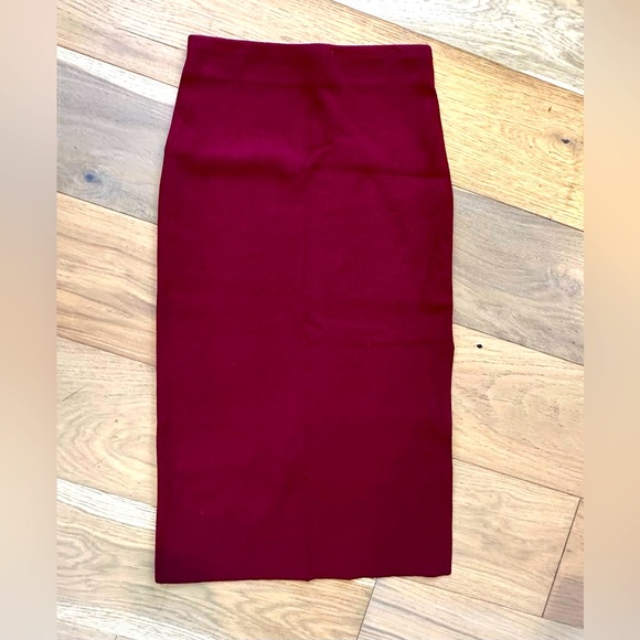 EXPRESS Stretch Knit Midi Pencil Skirt - Picture 1 of 3